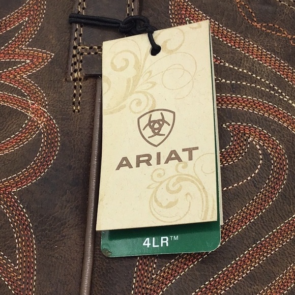 Ariat Heritage Round Up Brown Embroidered Western Boot 4 LR Size 9.5 B - Picture 11 of 16